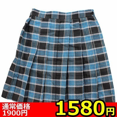 【1580円★数量限定】チェック柄プリーツスカート M<お一人様1点限り>